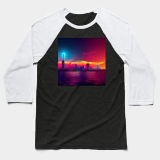 Synthwave Miami Baseball T-Shirt